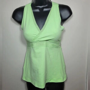 Lululemon Wrap Front Running Tank Green sz 2